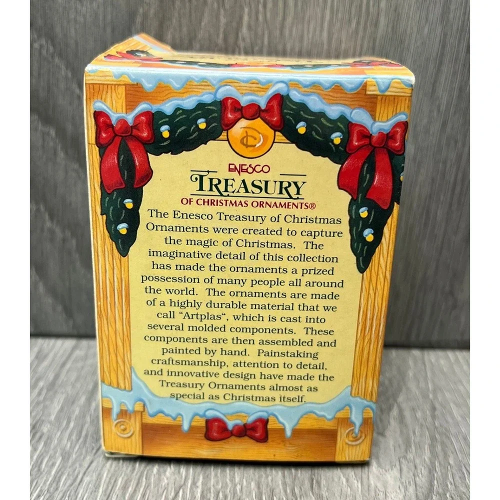 Enesco Disney Treasury Christmas Ornament Special Delivery Goofy Mickey 1992